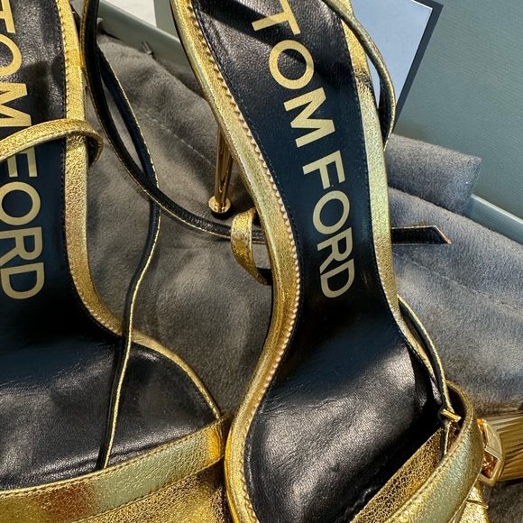 Tom ford gold lock heels - Picture 3 of 16
